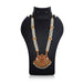 Stone Haram - 12 Inches | Kemp Bharatanatyam Jewellery/ White Colour Beads Artificial Jewelry for Women - Dance Jewellery