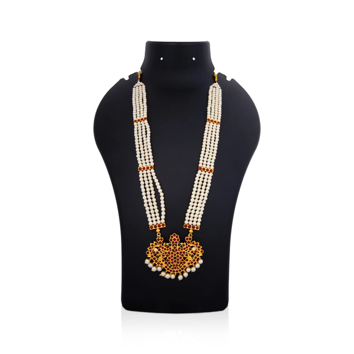 Kemp Haram - 12 Inches | Artificial Jewellery/ Stone Design Bharatanatyam Jewellery for Dance - Dance Jewellery