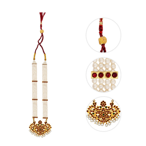 Kemp Haram - 12 Inches | Artificial Jewellery/ Stone Design Bharatanatyam Jewellery for Dance - Dance Jewellery