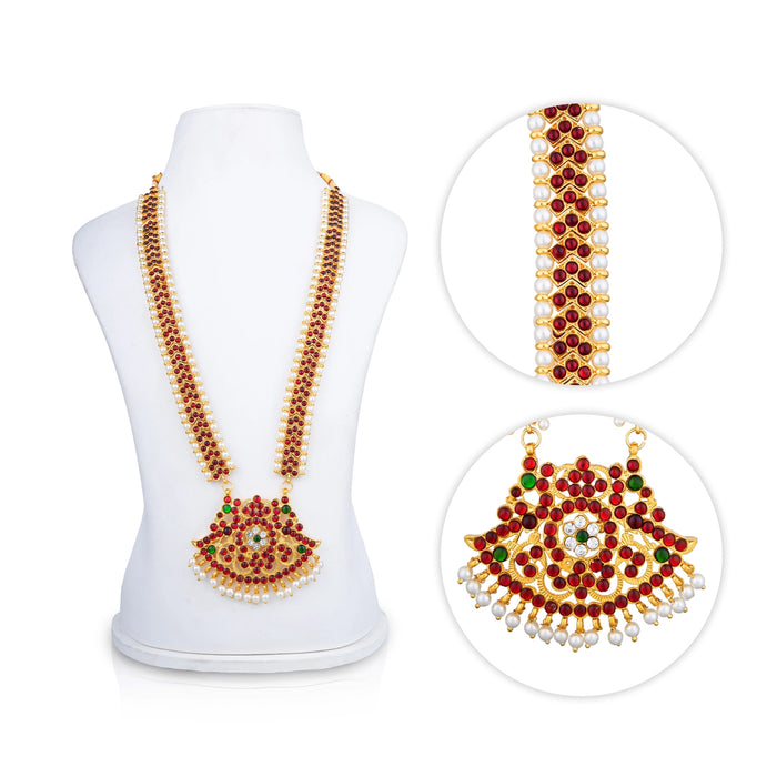 Kemp Haram - 12 Inches | Long Stone Necklace/ Kemp Jewellery for Dance - Dance Jewellery