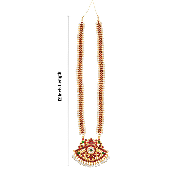 Kemp Haram - 12 Inches | Long Stone Necklace/ Kemp Jewellery for Dance - Dance Jewellery