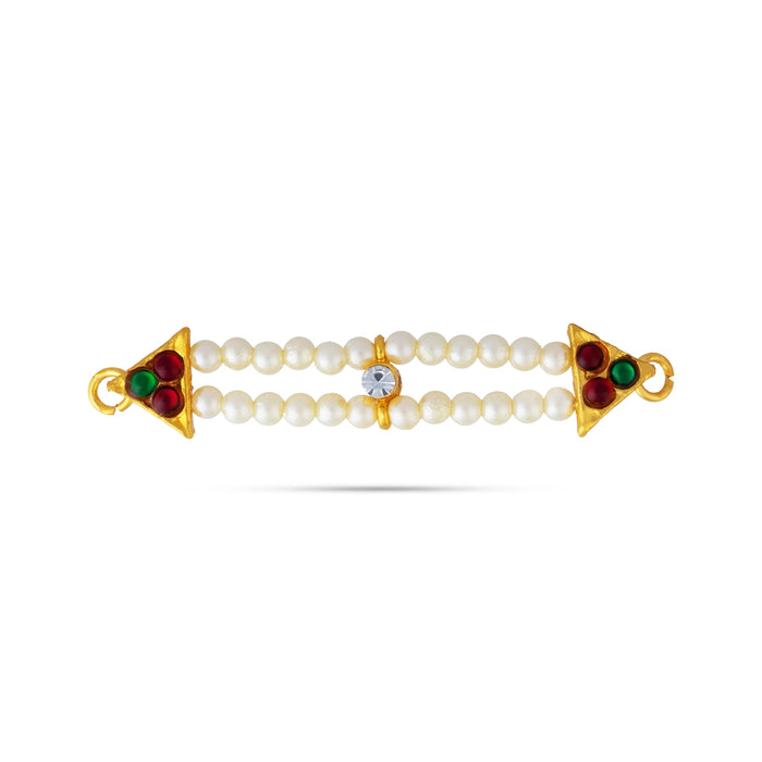 Kemp Moti Hip Belt - 2.5 Inches | Waist Belt/ Beads & Stone Jewelry/ Bharatanatyam Jewellery For Classical Dance