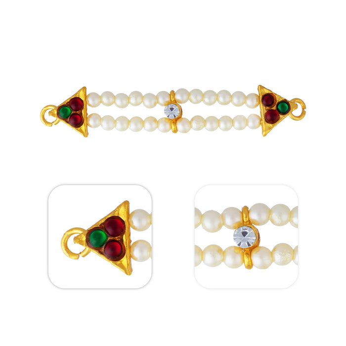 Kemp Moti Hip Belt - 2.5 Inches | Waist Belt/ Beads & Stone Jewelry/ Bharatanatyam Jewellery For Classical Dance