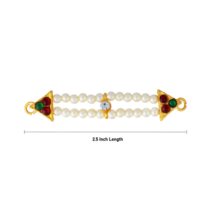 Kemp Moti Hip Belt - 2.5 Inches | Waist Belt/ Beads & Stone Jewelry/ Bharatanatyam Jewellery For Classical Dance