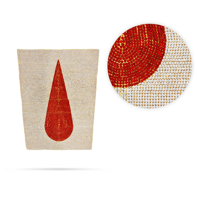 Stone Vishnu Tilak - 14.5 x 12 Inches | Stone Perumal Namam/ Vishnu Namam for Deity - Head & Face Accessories