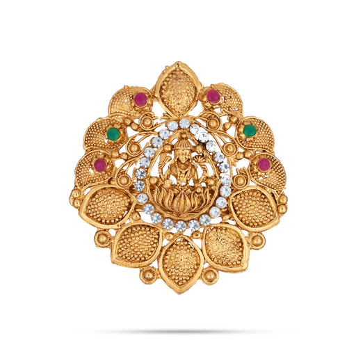 Kemp Hair Clip | Multicolour Stone Jewellery / Artificial Jewelry / Gold Polish Hair Accessory For Dance - Dance Jewellery