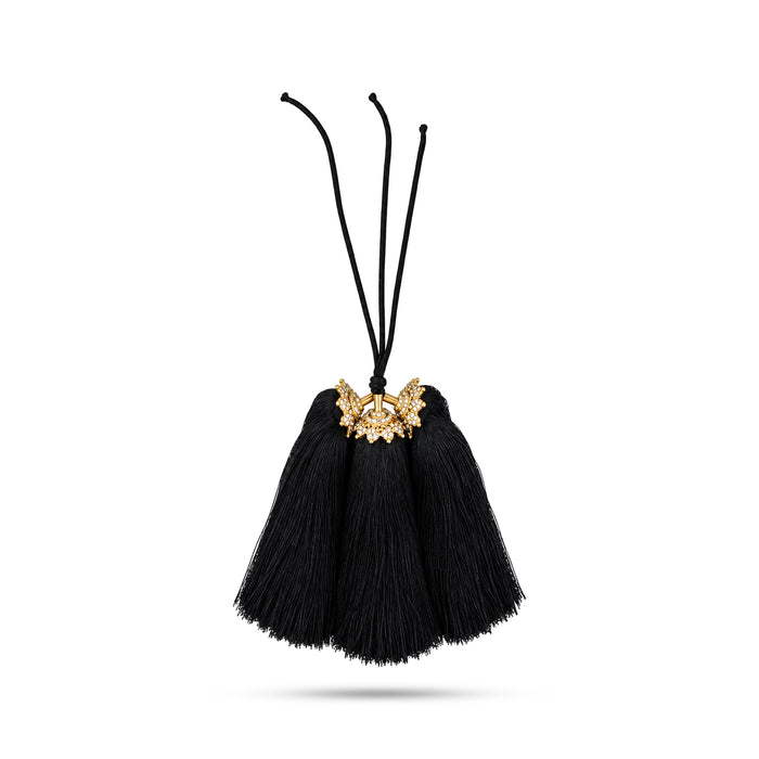 Hair Kunjalam - 6 Inches | Kuchi / Jada Kuppulu / Bridal Hair Accessory / Jewellery For Dance & Hair Decor