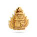 Half Crown - 1.5 x 1.5 Inches | Single Stone Kiridam / Gold Polish Kireedam / Sudar Design Mukut For Deity Decor - Head & Face Accessories