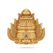 Stone Mukut - 2 x 2 Inches | Half Crown / Kireetam / Single Stone Kiridam / Sudar Design Kireedam for Deity - Head & Face Accessories