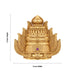 Stone Mukut - 2 x 2 Inches | Half Crown / Kireetam / Single Stone Kiridam / Sudar Design Kireedam for Deity - Head & Face Accessories