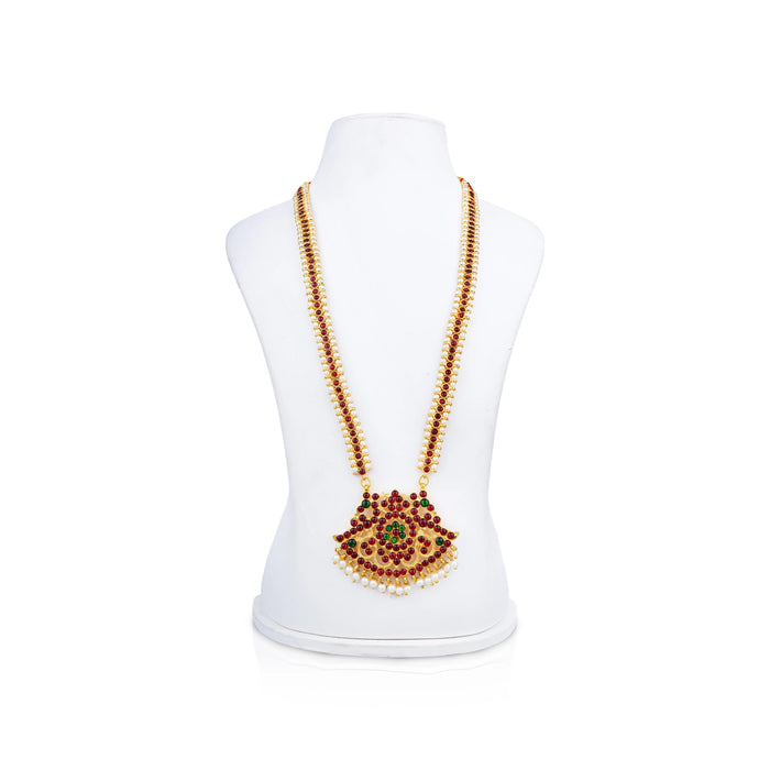 Kemp Haram - 12 Inches | Artificial Jewellery/ Stone Design Bharatanatyam Jewellery for Dance - Dance Jewellery
