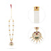 Stone Haram - 12 Inches | 5 Step Stone Necklace/ Pearls Stone Jewellery/ Artificial Jewelry for Deity/ Assorted - Neck & Body Accessories