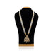 Stone Haram - 12 Inches | 5 Step Stone Necklace/ Pearls Stone Jewellery/ Artificial Jewelry for Deity/ Assorted - Neck & Body Accessories