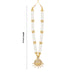 Stone Haram - 12 Inches | 5 Step Stone Necklace/ Pearls Stone Jewellery/ Artificial Jewelry for Deity/ Assorted - Neck & Body Accessories