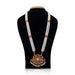 Kemp Moti Mala - 13 Inches | 3 Line Pearl Mala/ Stone Design Bharatanatyam Jewellery For Dance - Bharatanatyam Jewellery