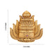 Mukut - 3 x 3 Inches | Half Crown / Andal Kireedam / Gold Polish Jewellery / Kiritam for Deity - Head & Face Accessories