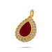 Tilak Design Stone Pendant - 0.75 x 0.5 Inches | Stone Locket / Stone Dollar for Women - Mala & Pendant
