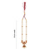 Kemp Stone Haram - 12 Inches | White Beads with Stone Bharatanatyam Jewellery / Artificial Jewelry for Women - Dance Jewellery