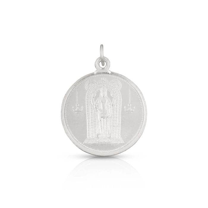 Ayyappa Dollar & Guruvayurappan Locket - 1.25 Inches | Silver Ayyappa Locket/ Guruvayurappan Pendant For Men - Mala & Pendant