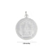 Ayyappa Dollar & Guruvayurappan Locket - 1.25 Inches | Silver Ayyappa Locket/ Guruvayurappan Pendant For Men - Mala & Pendant
