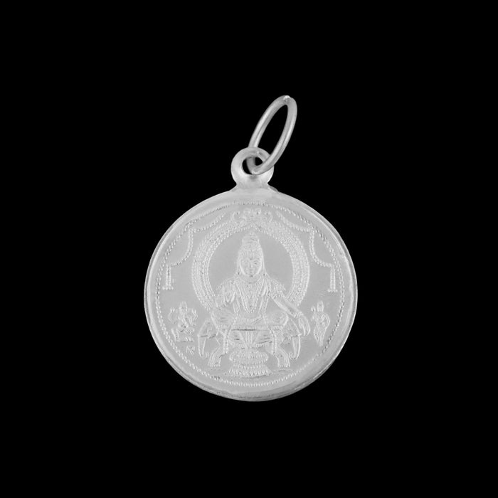 Dollar - 1 Inches | Ayyappan Ganesha Pendant / Silver Locket for Men & Women