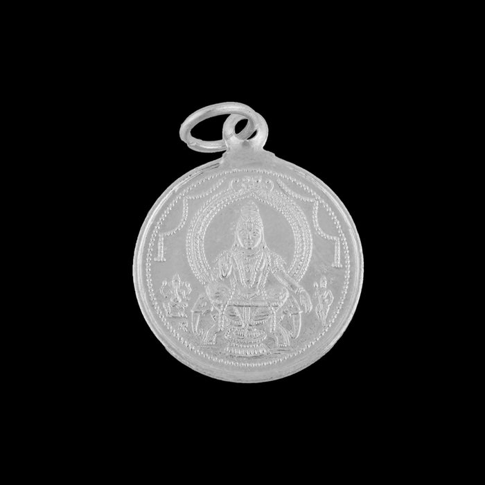 Dollar - 1 Inches | Ayyappan Ganesha Pendant / Silver Locket for Men & Women