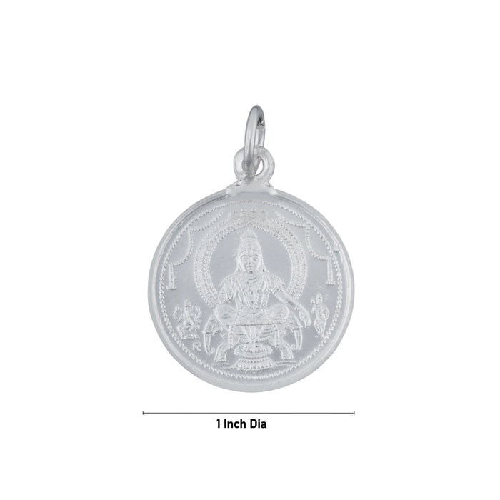 Murugan & Ayyappa Design Pendant - 1 Inch | Silver Polish Locket/Ayyappa Dollar/Murugan Dollar for Men & Women - Mala & Pendant