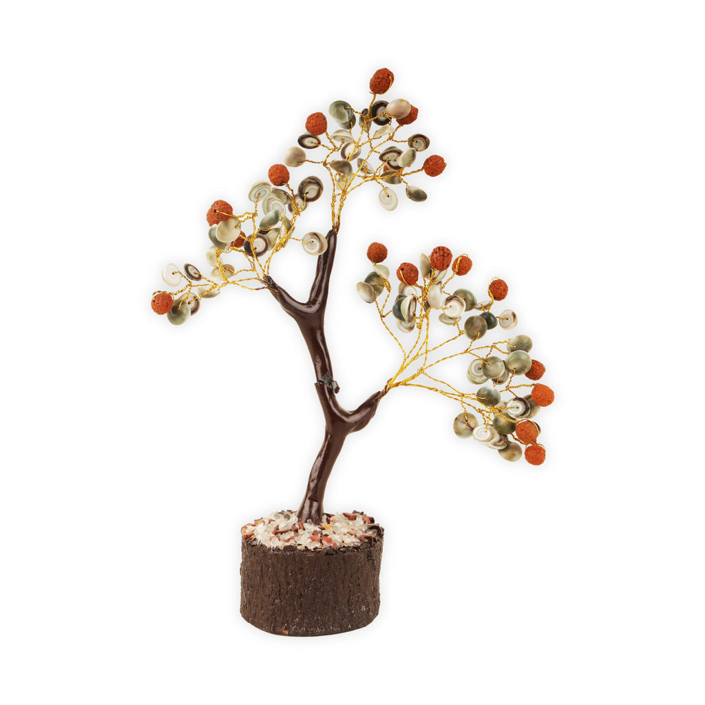 Gem Tree - 7 x 3 Inches | 100 Beads/ Crystal Tree/ Gemstone Tree for Good Luck and Reiki Healing