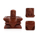 Shivling Murti - 4 x 5.5 Inches | Red Sunstone Idol / Shiv Ling Murti / Shiva Lingam Statue for Pooja - Sphatik & Semi Precious Stone Murties