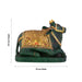 Nandi Murti - 8.5 x 10 Inches | Jade Green Idol / Nandi Statue / Nandi Bhagavan / NandiDeva / Decor For Pooja - Sphatik & Semi Precious Stone Murties