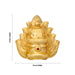 Half Crown - 8 X 8 Inches | Gold Polish Kireedam/ Single Stone Kiridam/ Sudar Design Mukut For Deity Decoration - Head & Face Accessories