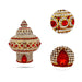 Vairamudi Crown - 4.75 X 3.5 Inches | Stone Kireedam/ Stone Kiridam/ Mukut For Deity Decoration - Head & Face Accessories