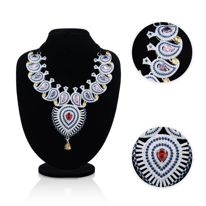 Necklace - 7 Inches | Stone Jewellery / Artificial Jewelry for Deity