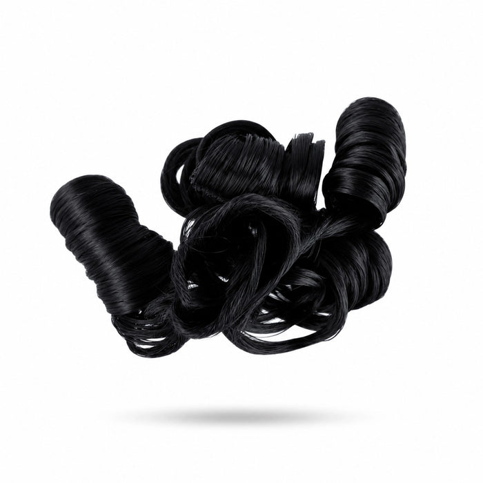Artificial Hair - 3 Inches | Curly Radha Hair/ Synthetic Hair/ Hair Extension For Goddess