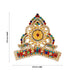 Half Stone Crown - 2.75 X 3.5 Inches | Multicolour Stone Kireedam/ Kiridam/ Mukut For Deity Decor - Head & Face Accessories