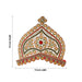 Half Stone Crown - 9.5 X 11 Inches | Multicolour Stone Kireedam/ Velcro Type Kiridam/ Mukut For Deity Decor - Head & Face Accessories