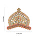 Half Stone Crown - 8 X 9.5 Inches | Multicolour Stone Kireedam/ Velcro Type Kiridam/ Mukut For Deity Decor - Head & Face Accessories