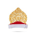 Half Stone Crown - 4 X 4 Inches | Velcro Type Kiridam/ Multicolour Stone Kireedam/ Mukut For Deity Decor - Head & Face Accessories