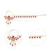 Stone Nose Pin With Chain - 7.25 Inches | Nathu Bullaku/ Nose Ring/ Nose Studs For Deity Decor - Head & Face Accessories