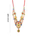 Stone Necklace - 6.5 Inches | Multicolour Stone Jewellery/ Stone Mala/ Artificial Jewelry For Deity Decor - Neck & Body Accessories