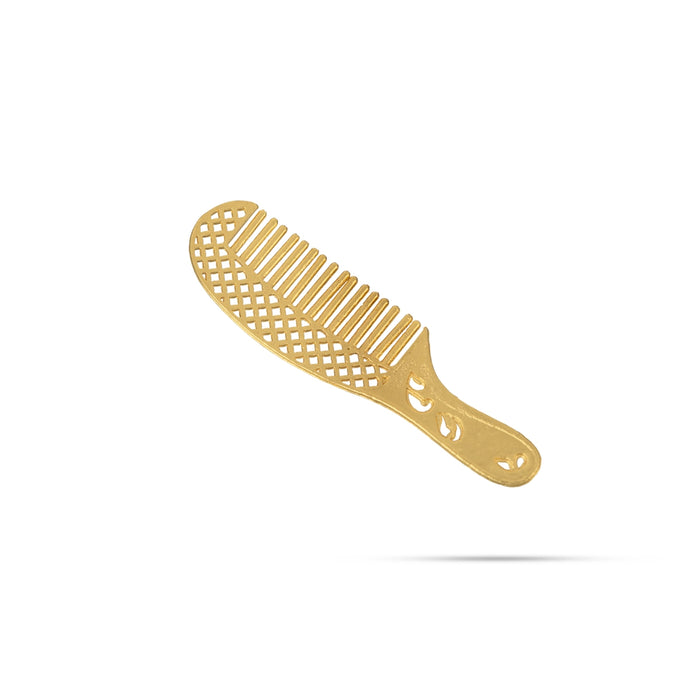 Laddu Gopal Decorative Mirror And Comb Pair - 2 X 2 Inches | Mirror Kangi/ Hair Accessory For Deity Decoration - Deity Accessories