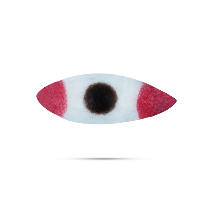 Eye Set - 1 x 0.5 Inches | Amman Kanmalar / Kan Malar for God - Head & Face Accessories