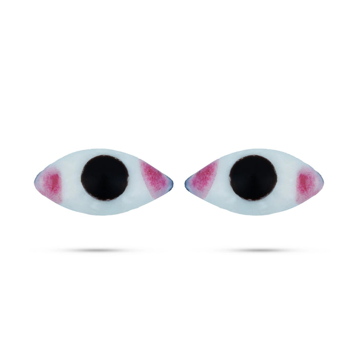 Kan Malar Pair - 0.5 x 0.2 Inches | Amman Eye Set / Kanmalar for Deity