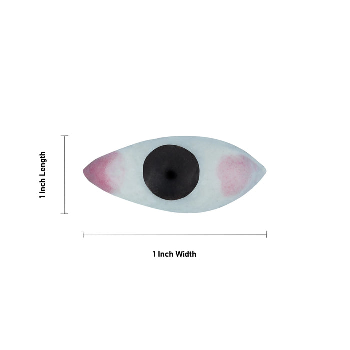 Eye Set - 1 x 1 Inches | Amman Kanmalar / Kan Malar for God - Head & Face Accessories