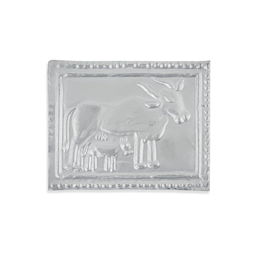 Cow Design Pratima - 1 x 1 Inches | Pratimai / Prathima for Pooja - Pooja Thali Accessories