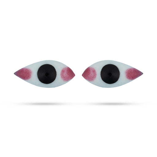 Amman Kan Malar Pair - 1.5 x 1 Inches | Eye Set / Kanmalar for Deity - Head & Face Accessories