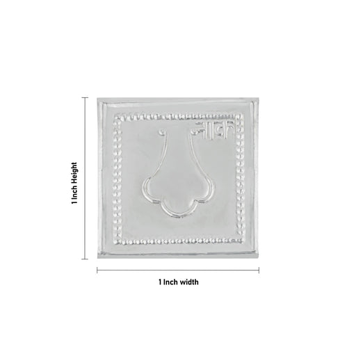 Nose Design Pratima - 1 x 1 Inches | Pratimai / Prathima for Pooja - Pooja Thali Accessories