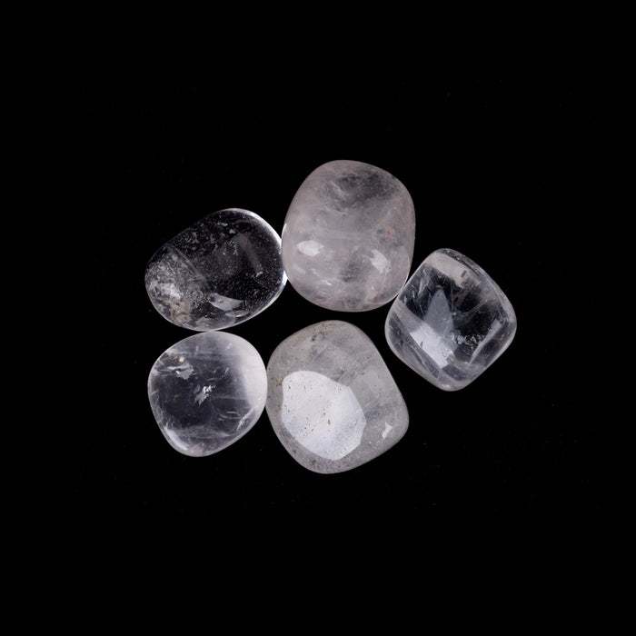 Selenite Tumble Stone Set | 5 Pcs/ Crystal Stone/ Semi Precious Stone for Healing - Semi Precious Stones