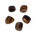 Tiger Eye Tumble Stone Set | 5 Pcs/ Crystal Stone/ Semi Precious Stone for Strength, Confidence & Clarity - Semi Precious Stones