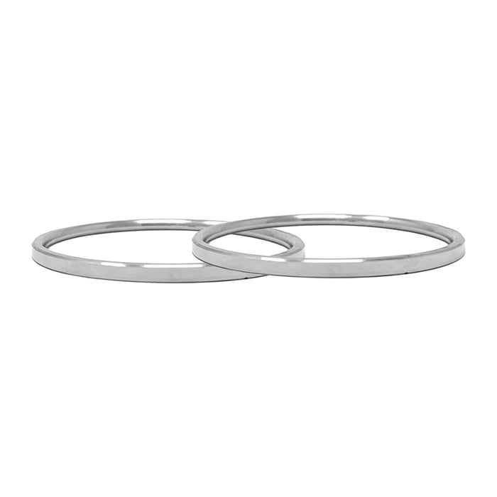 Silver Baby Bangle | Bangle / Silver Kada / Plain Kaapu for Baby - Ethnic Wear Accessories